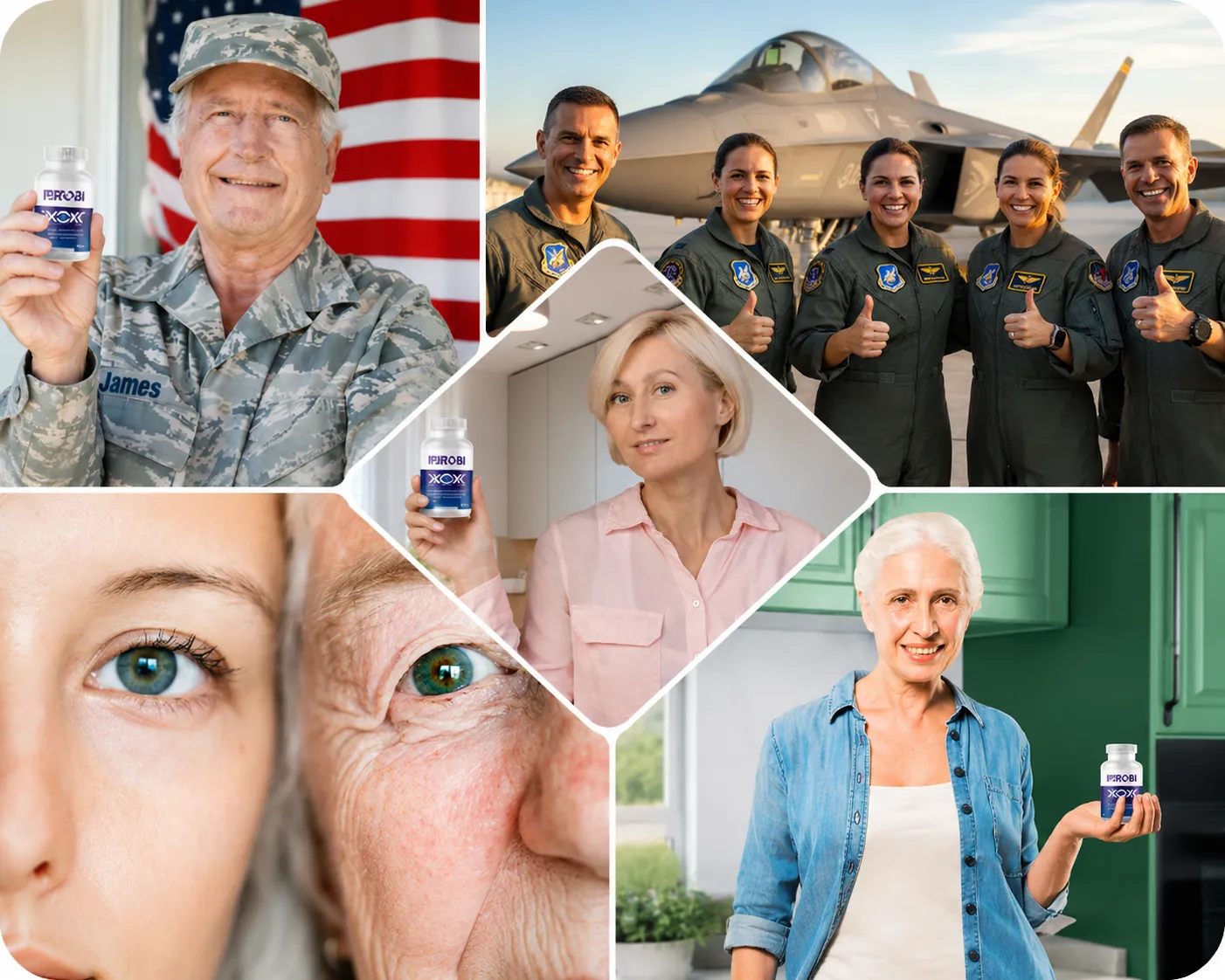 VisiFlora before and after eye health comparison